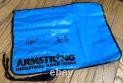 Armstrong Tools USA Ratcheting Wrench Set SAE Combo Lot Polish 12-PT Blue