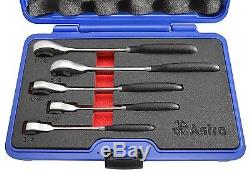 Astro Pneumatic Ratcheting Flare Nut/ Tubing Wrench Set 3/8 to 11/16 #7120