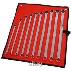 Aviation Ratchet Spanner Ring Open Wrench Set Extra Long Double Ring Gear 4465