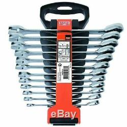 BAHCO 1RM/SH12 12pce RATCHET COMBINATION GEAR RING & OPEN END WRENCH SPANNER SET