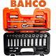 Bahco 53 Piece Ratchet Socket Set 3/8 Deep Metric & 1/4 Screwdriver Bits S330l