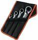 Bahco S4rm/4t 4pce Reversible 827mm Ratchet Ring Spanner Set 16 Sizes
