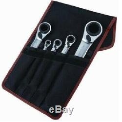 BAHCO S4RM/5T 5pce REVERSIBLE 836mm RATCHET RING SPANNER SET 20 SIZES