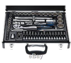BGS Germany 82-pc Reversible Ratchet Wrench Bit Socket Set 1/4 Drive 1/2 Drive