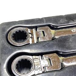 BH918 Steelman Pro Ratcheting Wrench Set Metric Flex Head Reversible BROKEN 17mm