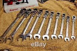 BLUE POINT BOERMF712A 12PC Flex Head Ratcheting Wrench Set 10 -19m & Snap On