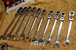 BLUE POINT BOERMF712A 12PC Flex Head Ratcheting Wrench Set 10 -19m & Snap On