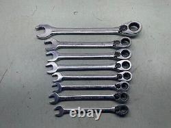BLUE POINT Tools Metric Reversible Ratcheting Combination Wrench Set 8mm 18mm