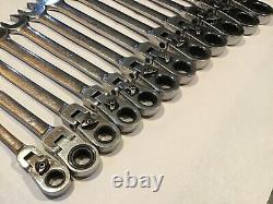 BLUE POINT by SNAP ON 12Pc Metric Ratchet Flex Head Combo Wrench SetBOERMF712A