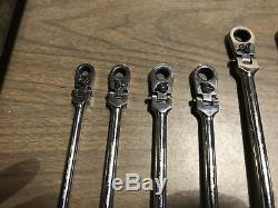 BOERMFLCG712 Blue Point Locking Flex Head Ratchet Box Wrench Set 8-19 mm