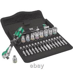 BRAND NEW Wera 05004016001 8100 SA 6 Zyklop Metric 28 Piece 1/4 Ratchet Set