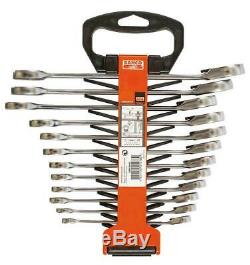 Bahco 1RM/SH12 12 Piece Offset Switch Ratchet Combination Spanner Set 8-19mm