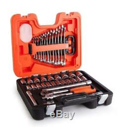 Bahco 40 Pce 1/2 Socket Wrench Ratchet & Combination Spanner Set + Case S400