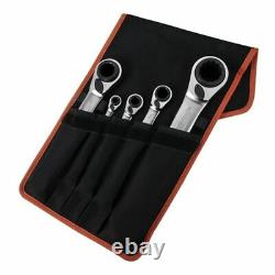Bahco Reversible Ratcheting Wrench Set Metric 5 Piece Spanner Set & Case S4RM/5T