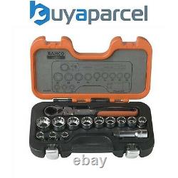 Bahco S140T Pass Through 14 Piece Socket Set 3/4 Drive Flexi Head Ratchet Handle