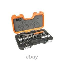 Bahco S140T Pass Through 14 Piece Socket Set 3/4 Drive Flexi Head Ratchet Handle