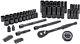 Black Husky Mechanics Garage Tool Screwdriver Socket Ratchet Set (60-pieces) New