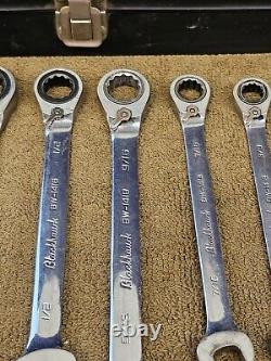 Blackhawk Proto BW1400 Ratchet Ratcheting Wrench Set Combination Sae 3/4 5/16