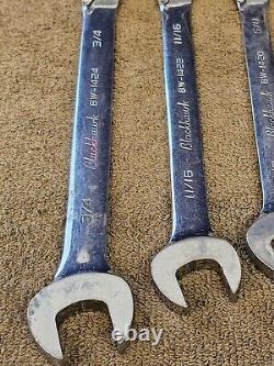 Blackhawk Proto BW1400 Ratchet Ratcheting Wrench Set Combination Sae 3/4 5/16