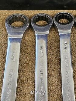 Blackhawk Proto BW1400 Ratchet Ratcheting Wrench Set Combination Sae 3/4 5/16