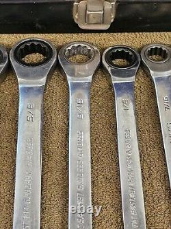 Blackhawk Proto BW1400 Ratchet Ratcheting Wrench Set Combination Sae 3/4 5/16