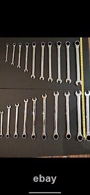 Blackhawk Proto Combination Wrench 20 Piece Set 97006 Polished Chrome