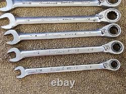 Blackhawk Proto Ratchet Ratcheting Wrench Combination Set Sae BW 1400 3/4 5/16