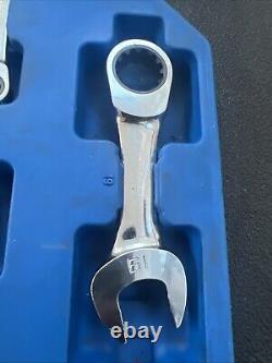 BluePower by Cornwell 12pc Metric Stubby Ratcheting Wrench Set 8-19mm