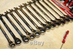 Blue Point 12 Piece BOERM712 Metric Wrench Ratcheting Set (8-19m) and SNAP ON