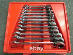 Blue Point 12 pc Metric Standard Ratcheting Box/Open-End Wrench Set BOERM712