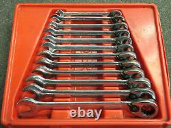 Blue Point 12 pc Metric Standard Ratcheting Box/Open-End Wrench Set BOERM712