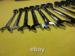 Blue Point 12pc 12-PT Metric Ratcheting Combination Wrench Set 8-19mm BOERM712