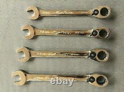 Blue Point 15° 4pc Metric Ratcheting Combination Wrench Set Sold by Snap on