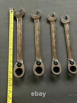 Blue Point 15° 4pc Metric Ratcheting Combination Wrench Set Sold by Snap on