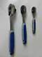 Blue Point 1/4 3/8 1/2 Soft Grip Ratchet Set New As Sold By Snap On