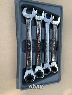 Blue-Point 4-pc 15° Offset Ratcheting Box/Open-End Wrench Set BOERM704