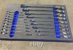 Blue Point 6-25mm Ratchet Spanner Set New As Sold By Snap On, Inc Foam Tray