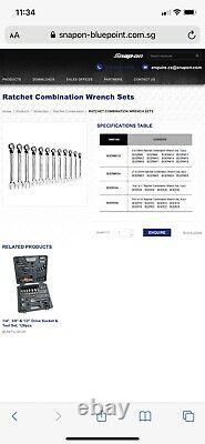 Blue Point 6-25mm Ratchet Spanner Set New As Sold By Snap On, Inc Foam Tray