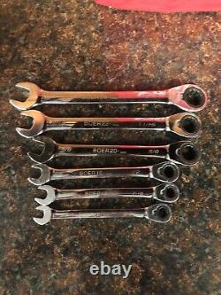 Blue Point 6 pc Ratcheting Wrench Set 3/8-3/4 (LOOK)