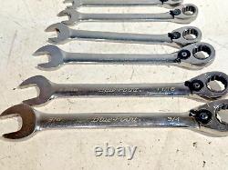 Blue Point 7pc SAE 15° Offset Ratcheting Box/Open End Set (3/8-3/4)
