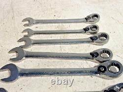 Blue Point 7pc SAE 15° Offset Ratcheting Box/Open End Set (3/8-3/4)