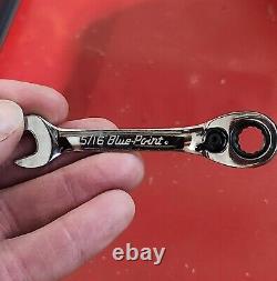 Blue-Point 8 Piece Short Reversible Ratcheting Wrench Set BOER708 READ PLS