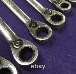 Blue Point 8pc Metric Ratcheting Combination Wrench Set BOERM712 Incomplete