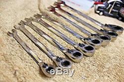 Blue Point BOER708 8 PC Ratcheting Wrench Set 5/16 3/4 GREAT CONDITION