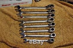 Blue Point BOER708 8 PC Ratcheting Wrench Set 5/16 3/4 GREAT CONDITION