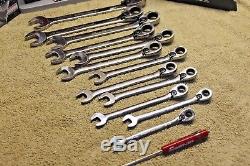 Blue-Point BOERM712 12 Piece Metric Ratchet Wrench Set 8mm-19mm & Snap on