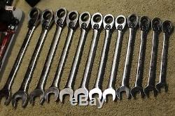 Blue-Point BOERM712 12 Piece Metric Ratchet Wrench Set 8mm-19mm & Snap on