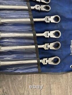 Blue Point BOERMFLCG712 Ratchet Wrench Set Metric Locking Flex Handled 8mm-19mm