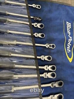 Blue Point BOERMFLCG712 Ratchet Wrench Set Metric Locking Flex Handled 8mm-19mm