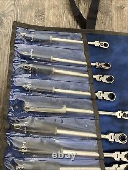 Blue Point BOERMFLCG712 Ratchet Wrench Set Metric Locking Flex Handled 8mm-19mm